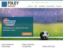 Tablet Screenshot of foleyventures.com